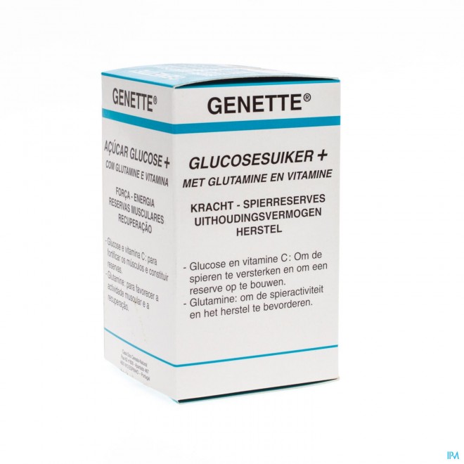 Genette Glucose Suiker + Glutamine + Vit.pdr 380g